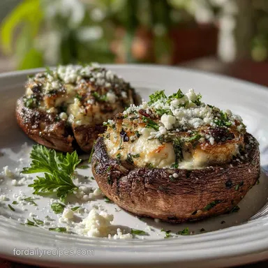 Portobello Mushroom Recipes: Healthy Vegan Caps Recipe Card