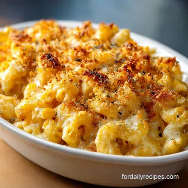 Classic Mac and Cheese for 8 Servings Recipe Card