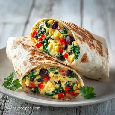 High Fiber Breakfast Burrito Meal Prep