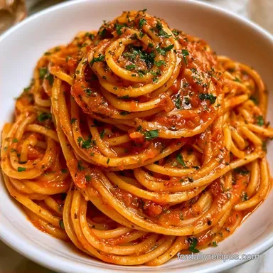 Tomato Pasta Sauce in 27 Minutes