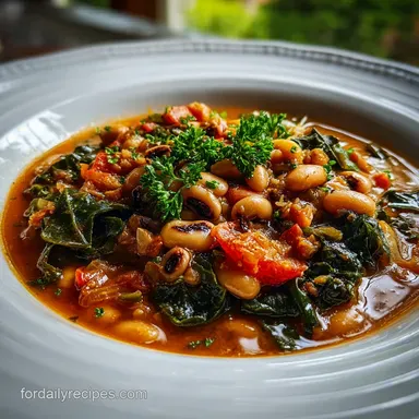 Comforting Hoppin John Stew Recipe with Southern Vegetarian Twist: Cozy Winter Soup