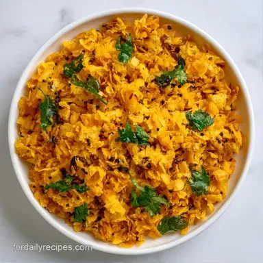 Indian Poha in 25 Minutes Recipe Card