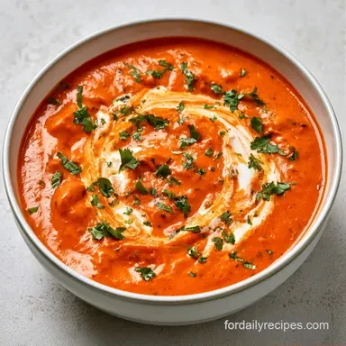 Tomato Curry Recipe for 4 Servings Recipe Card