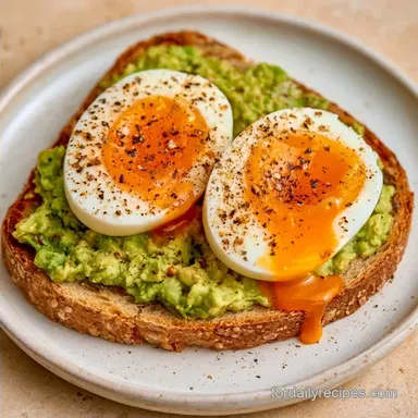 Boiled Egg Breakfast with Avocado