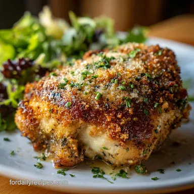 Ranch Chicken with Panko Crust for 4 Servings Recipe Card