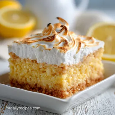 Lemon Meringue Rice Krispie Treats with Toasted Meringue Recipe Card