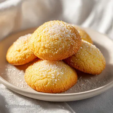 Lemon Sugar Cookies in 32 Minutes: Zesty and Golden Baked Recipe Card