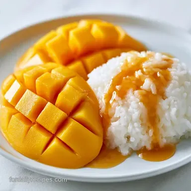 Mango Sticky Rice Dessert for 4 Servings