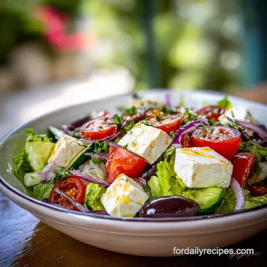 Maroulosalata Greek Lettuce Salad in 10 Minutes