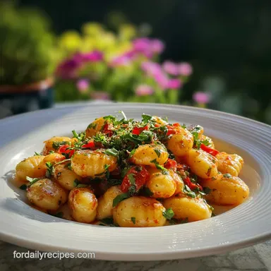 Marry Me Gnocchi Recipe Pan-Seared Tender Recipe Card