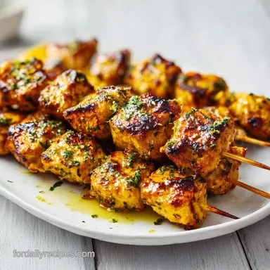 Chicken Kabobs with Greek Yogurt