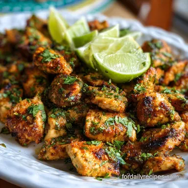 Mexican Chicken Recipe with Cilantro: Zesty Lime Sizzle
