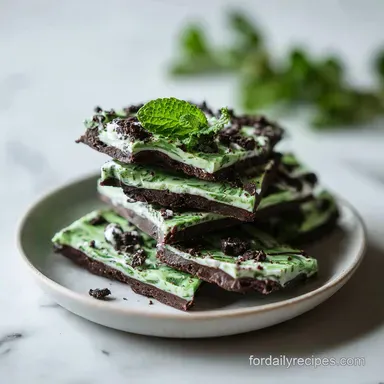 Mint Oreo Bark with White Chocolate in 12 Minutes