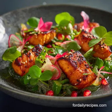 Japanese Mounjaro Diet Recipes: Umami Miso Salmon Konjac Salad