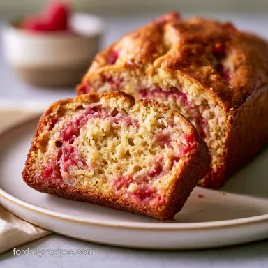 Moist Strawberry Rhubarb Bread: Tender Recipe Card
