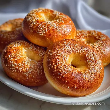New York Bagels Recipe: Overnight Prep, Crispy Baked Recipe Card