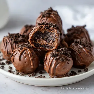 Oreo Balls Recipe: Easy No-Bake Oreo Truffles Recipe Card