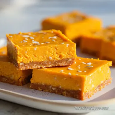 No Bake Pumpkin Dream Bars in 20 Minutes Recipe Card