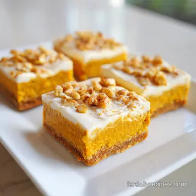 No Bake Pumpkin Dream Bars in 20 Minutes