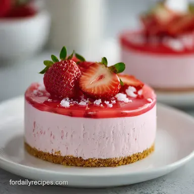 Pretty in Pink Dessert with Strawberry: Creamy Layered Treat Recipe Card