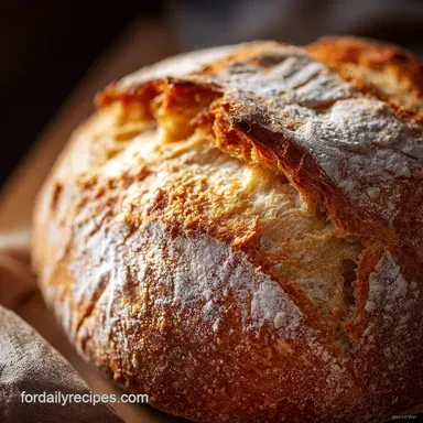 Dutch Oven Bread: Perfect Crust, No Knead Recipe Recipe Card