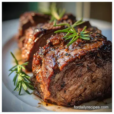 Chuck Roast in the Oven for 6 Servings Recipe Card
