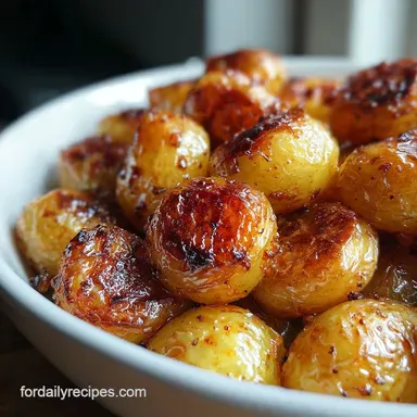 Oven Roasted Baby Potatoes: Crispy Baked Perfection Recipe Card