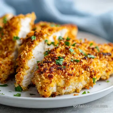 Parmesan Crusted Chicken Recipe for 4 Servings
