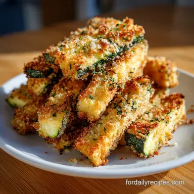 Parmesan Crusted Zucchini Sticks: Crispy Baked Side in 35 Minutes
