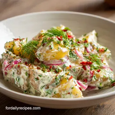 Patates Salatasi Turkish Potato Salad in 35 Minutes