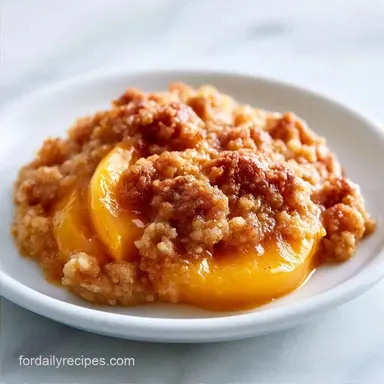Peach Cobbler Crumble Topping for 6