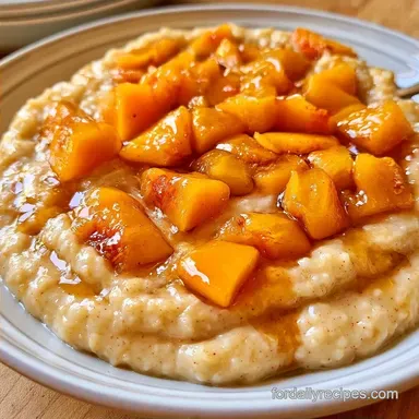 Peach Cream of Wheat in 8 Minutes