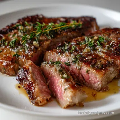 Sous Vide Recipes: Perfect Medium-Rare Ribeye Steak Recipe Card