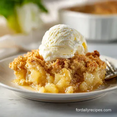 Pineapple Dump Cake Cobbler with Crushed Pineapple in 55 Minutes Recipe Card