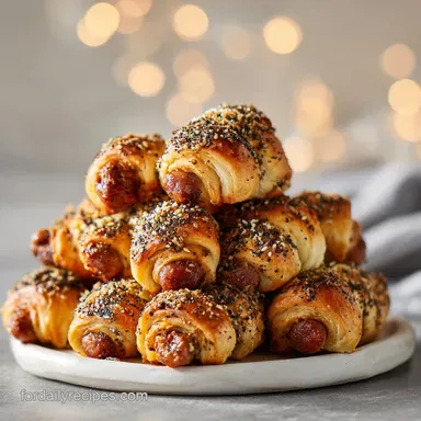 Pigs in a Blanket for 10 Servings Recipe Card