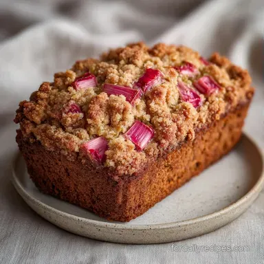 Quick Frozen Rhubarb Bread: Tender Recipe Card