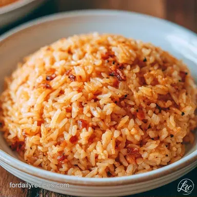 Quick Garlic Fried Rice in 20 Minutes Recipe Card