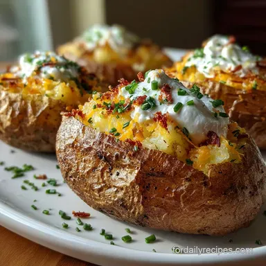 Baked Potatoes in the Microwave in 20 Minutes: Crispy Skin Recipe Card