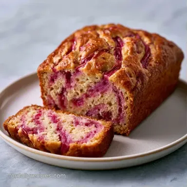 Rhubarb Yogurt Loaf with Greek Yogurt Recipe Card