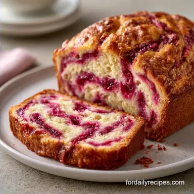 Rhubarb Yogurt Loaf with Greek Yogurt