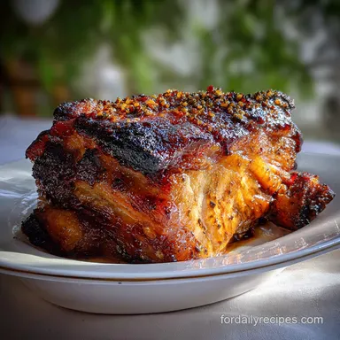 Roasted Pork Meal: Crispy Baked in 5 Hours 50 Minutes Recipe Card