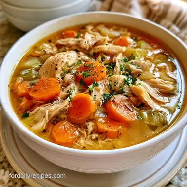 Rotisserie Chicken Soup in 45 Minutes Recipe Card