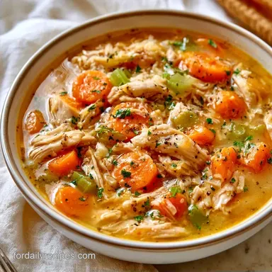 Rotisserie Chicken Soup for 8 Servings