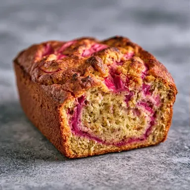 Rustic Rhubarb Bread in 75 Minutes Recipe Card