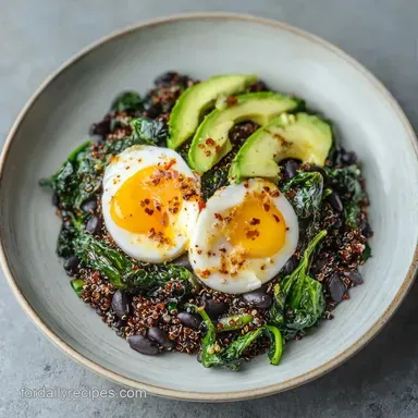 Satisfying Fiber Breakfast Bowl: 15 Min Recipe Card