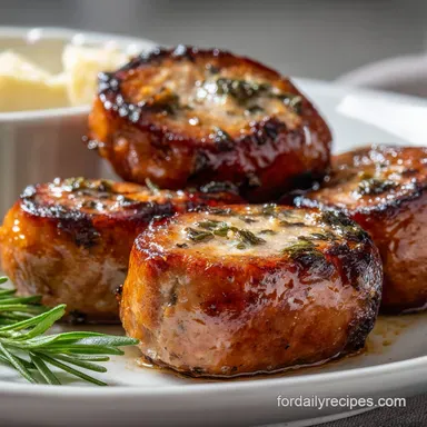 Sausage and Balls: Cream Cheese & Sharp Cheddar Recipe Card