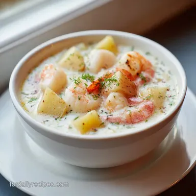 Seafood Chowder Recipe in 40 Minutes Recipe Card