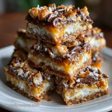 Seven Layer Bars: Decadent & Distinct Textures Recipe Card