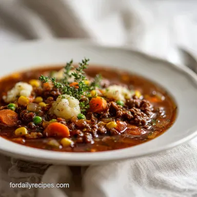 Shepherds Pie Soup Recipe in 35 Minutes Recipe Card