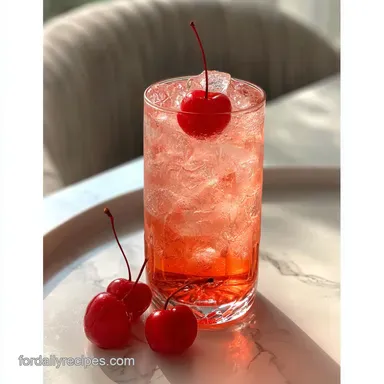 Shirley Temple Drink Recipe: Classic Non-Alcoholic Mocktail Recipe Card